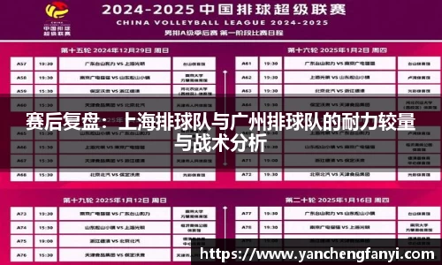 赛后复盘：上海排球队与广州排球队的耐力较量与战术分析