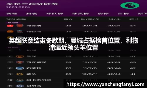 英超联赛结束冬歇期，曼城占据榜首位置，利物浦逼近领头羊位置